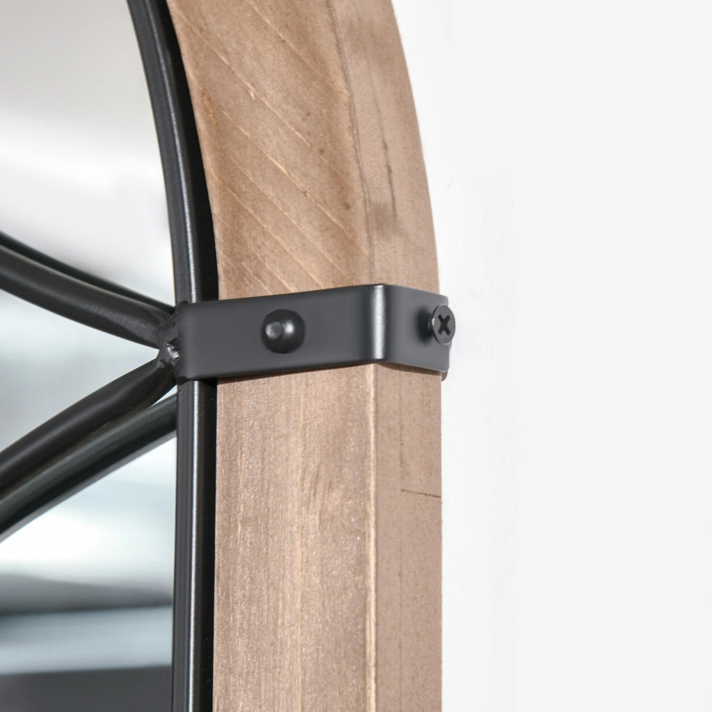 Specchio da Parete in Legno ¨C Minimal ¨C Marrone 93x60 cm