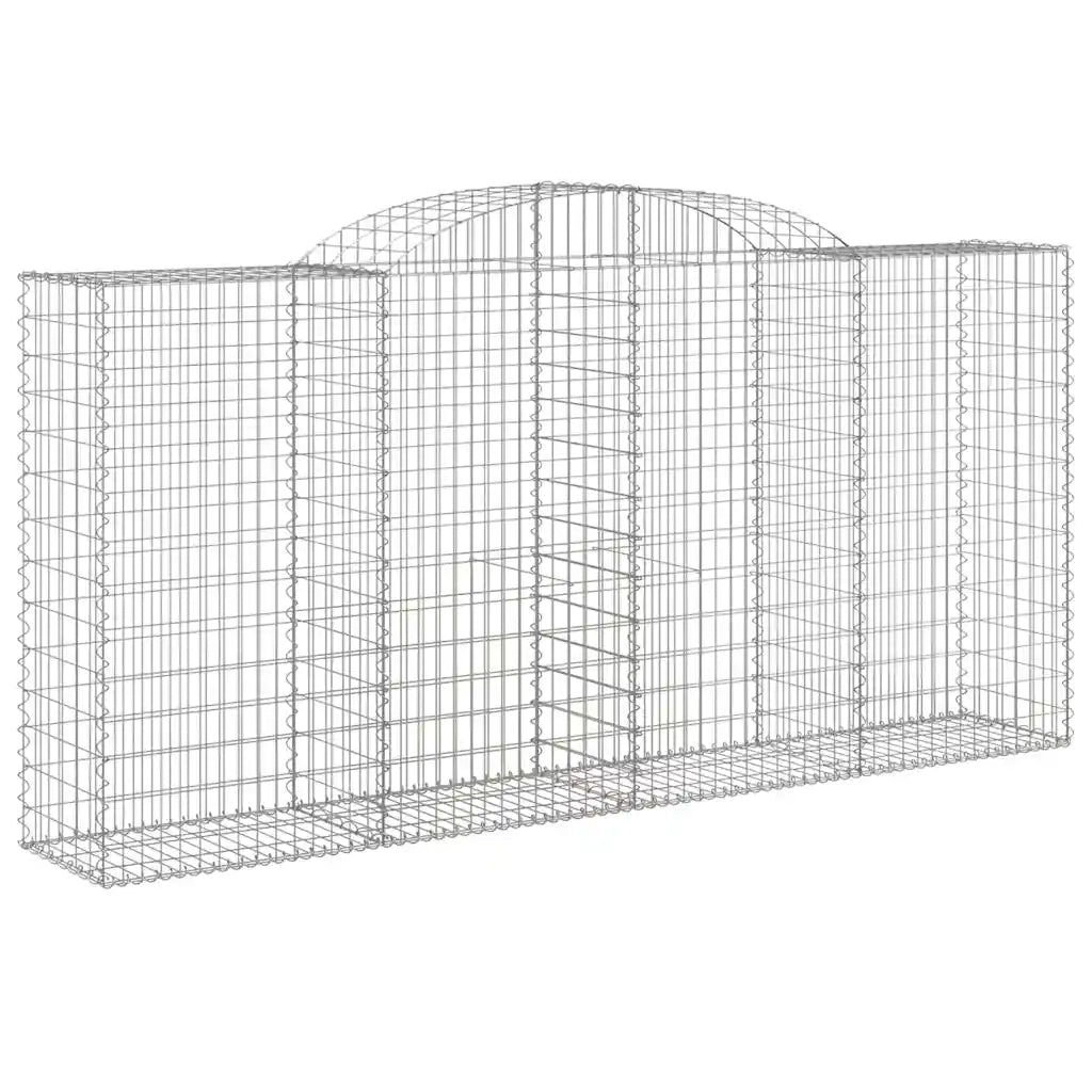 Cesti Gabbioni ad Arco 2 pz 300x50x140/160 cm Ferro Zincato