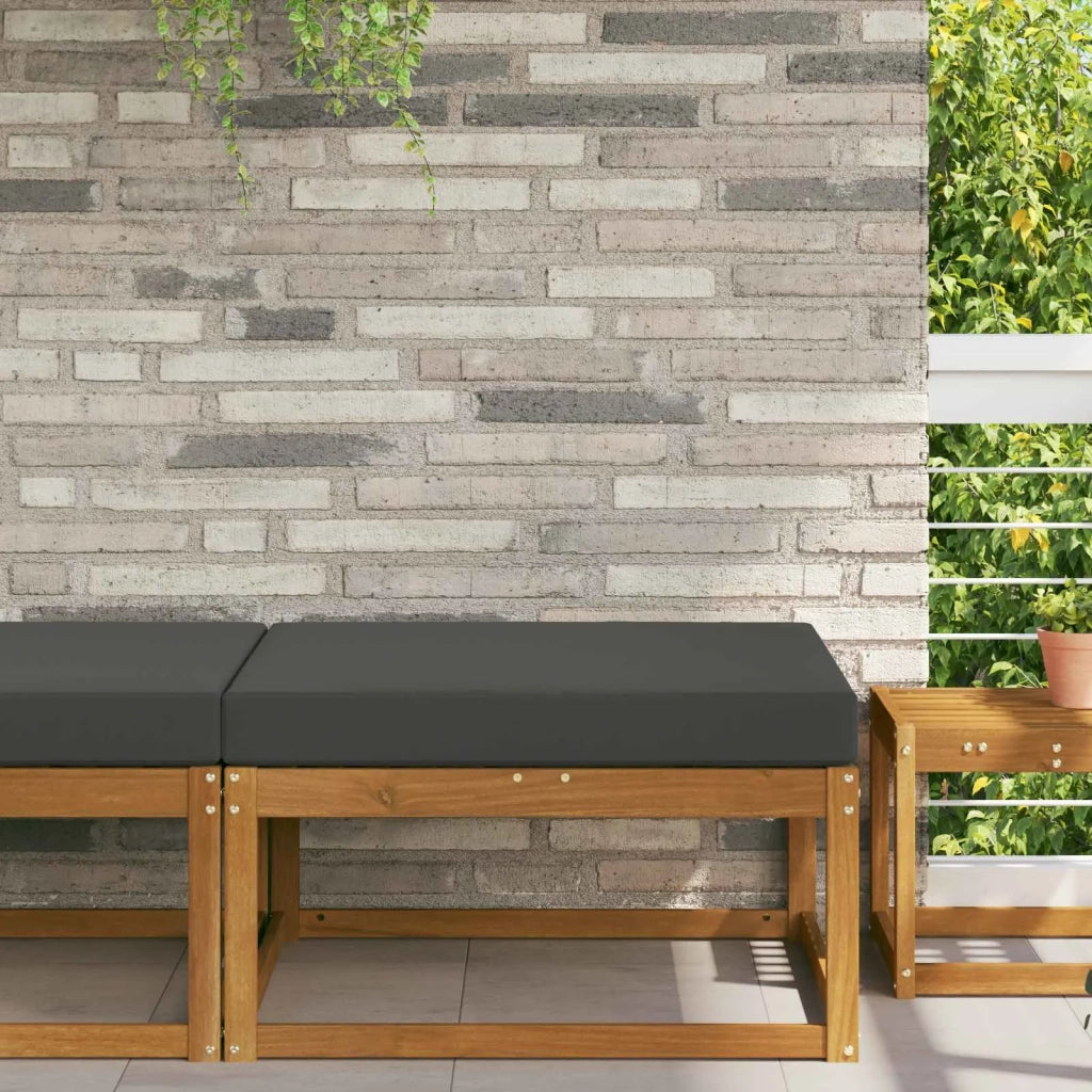 Cuscino per divano da esterno Antracite 80 x 80 x 8 cm 900812