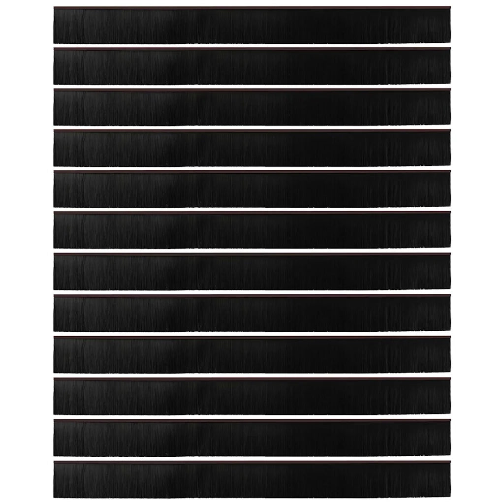 Spazzole per porte a vite 12 pcs Marrone 100 cm 42019460