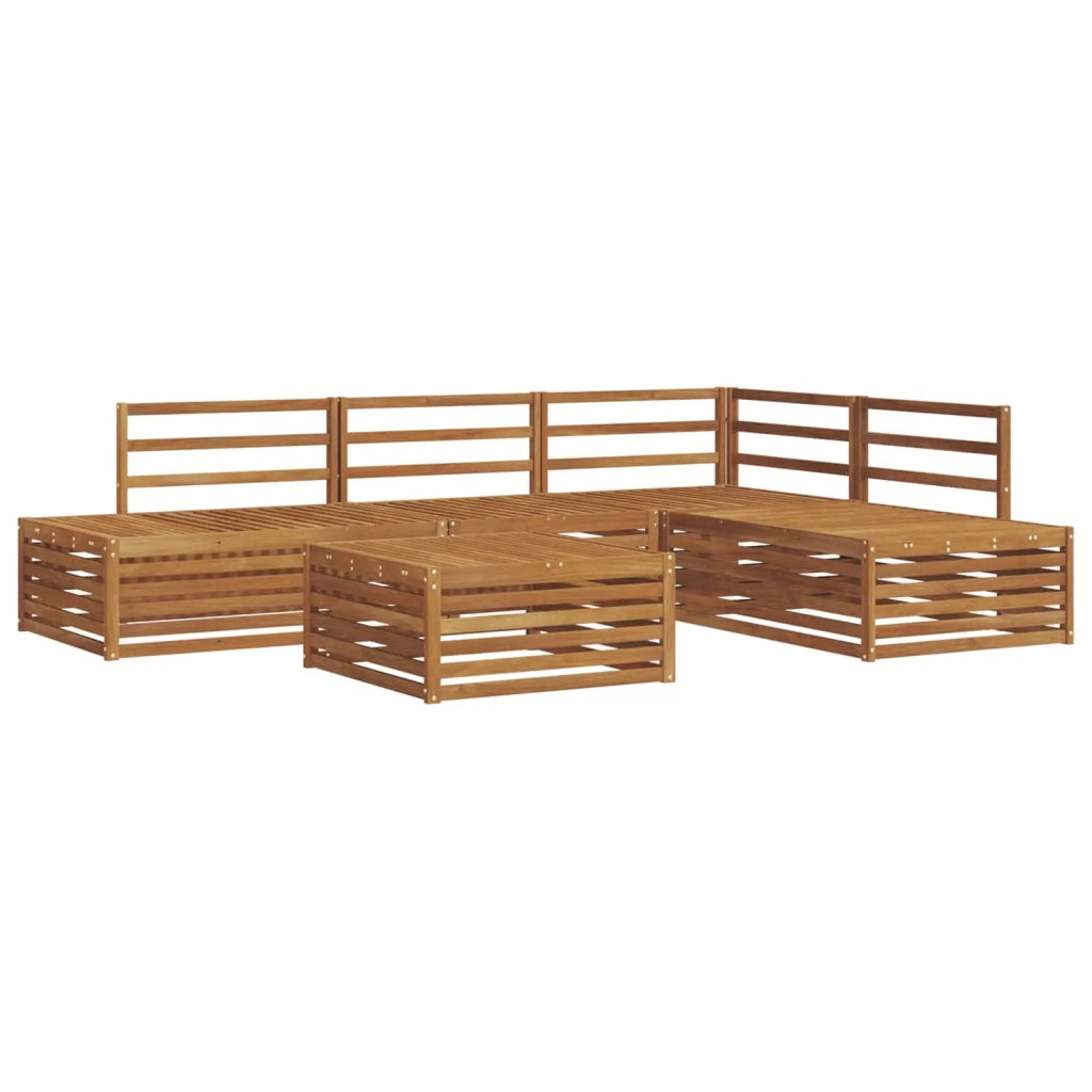 Set di divani da esterno 5 Pezzo Naturale 3374094