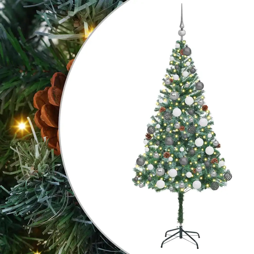 Albero di Natale artificiale Verde 180 cm PVC e Acciaio 3396713