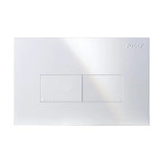 Placca per cassetta incasso Pucci Eco 2 pulsanti - Modello Linea - Colore Cromato