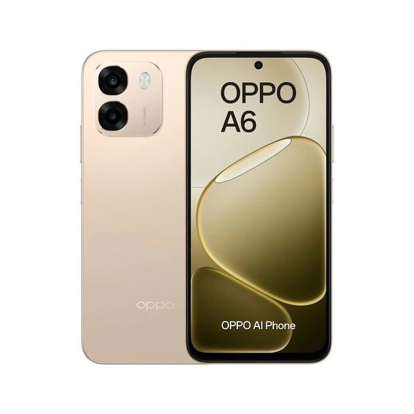 Oppo a6 ai smartphone, doppia fotocamera 50mp+2, selfie 8mp, display 6.75” 120hz ips hd+, 6550mah, ram 6gb(esp2gb/4gb/6gb)+rom 256gb [versione italia], aurora gold - 110010349848