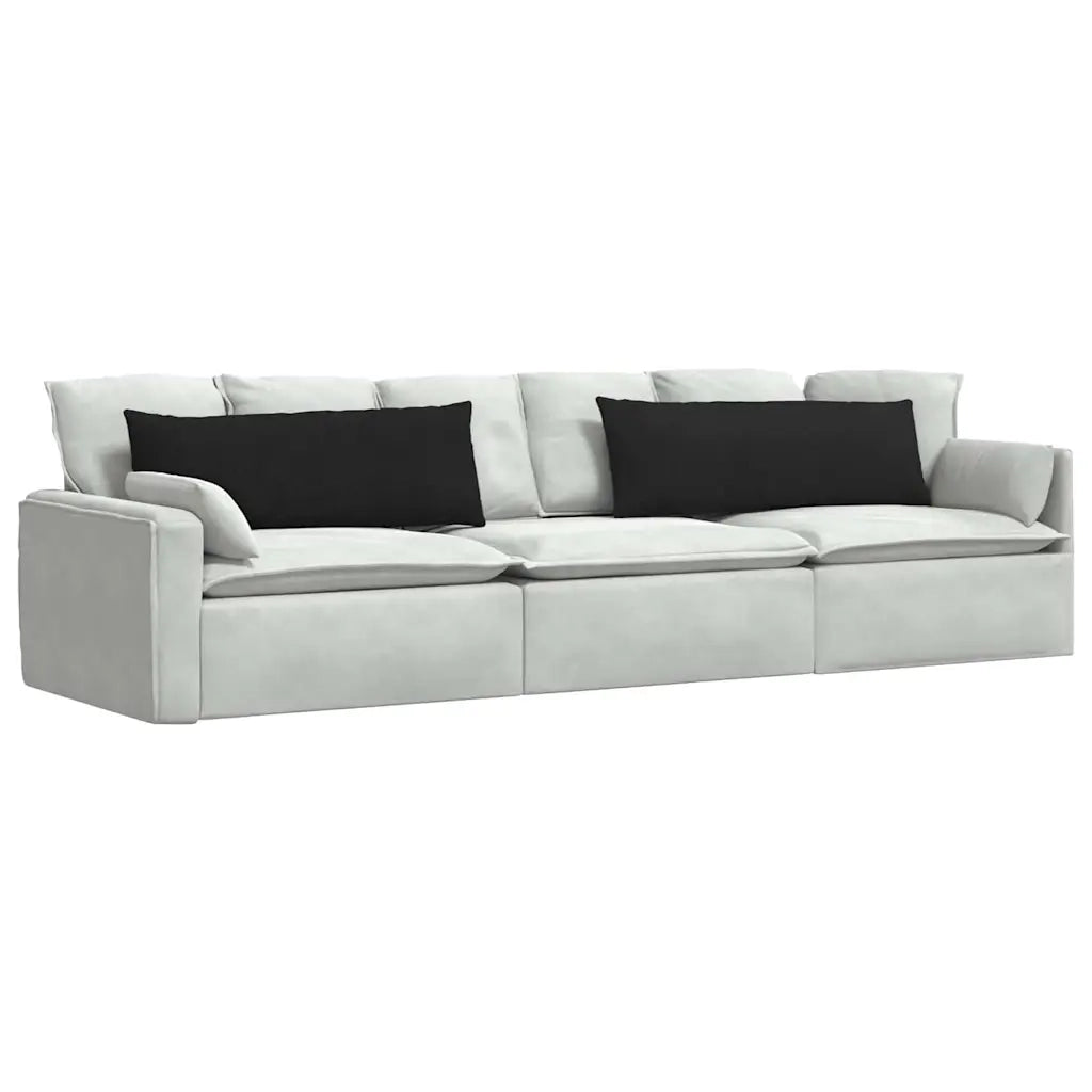 Cuscini da Divano 2 pcs Nero 120 x 40 cm Tessuto 42013784
