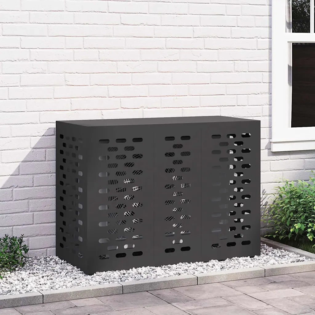 Copertura per condizionatore d'aria Nero 110 x 50 x 80 cm