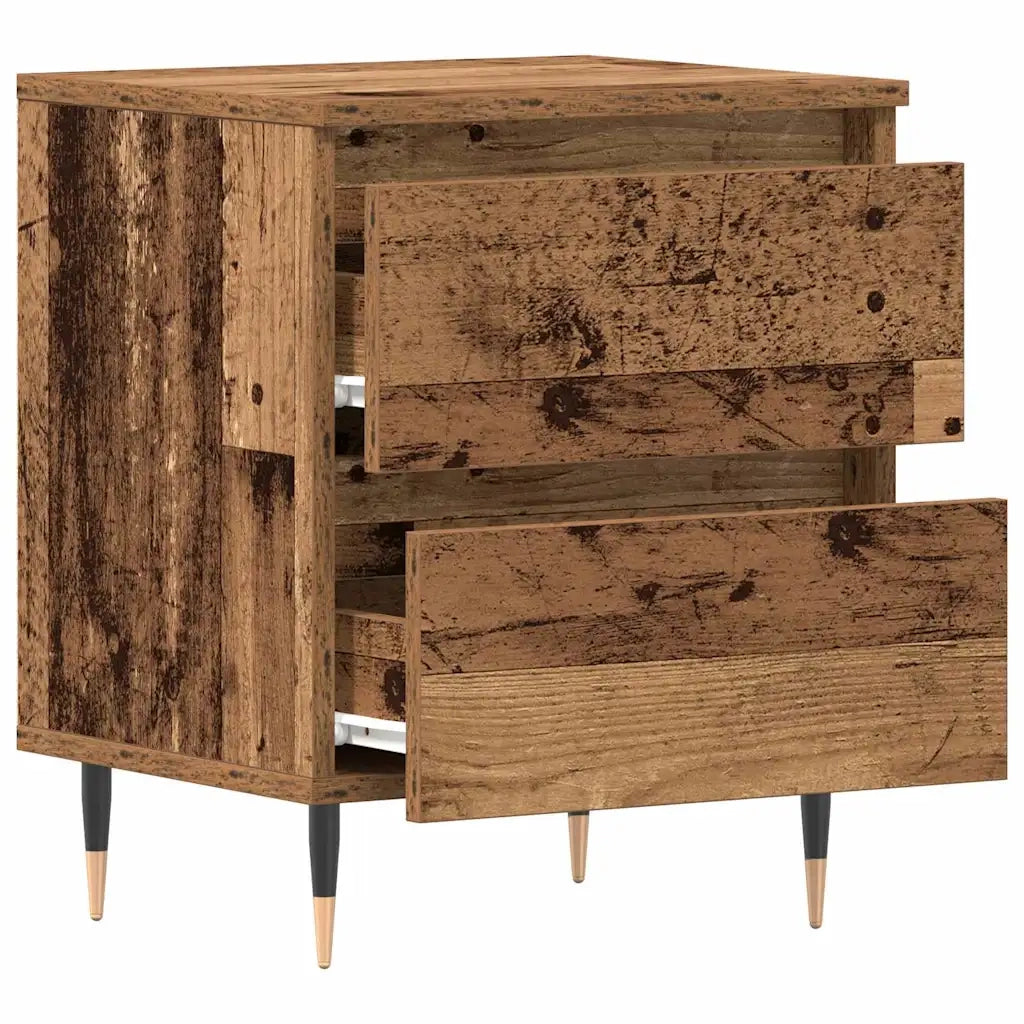 Armadio da Notte 2 pcs Legno vecchio 40 x 35 x 50 cm 863463