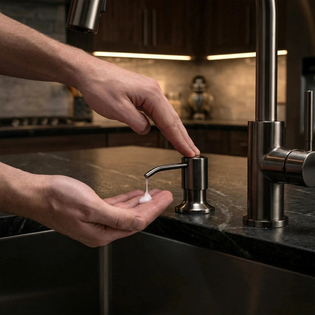 Dispenser Lavello Sapone Rea Erogatore Lon Titan