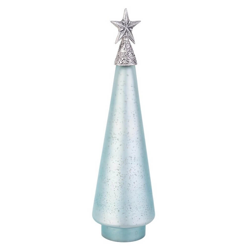 Pino vetro Glow azzurro opaco con stella H44