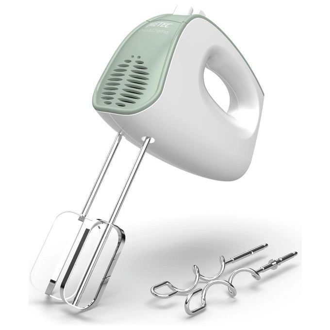 Imetec Sbattitore elettrico Crea&Crema, Fruste extralunghe, Ganci acciaio inox, 5 velocità, Funzione turbo, 500 W