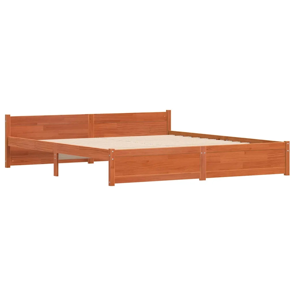 Struttura del letto Marrone cerato 205.5 x 95.5 x 51 cm