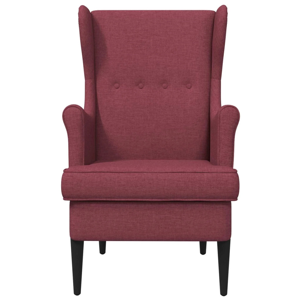 Poltrona | Sedia Relax Rosso Vino Tessuto