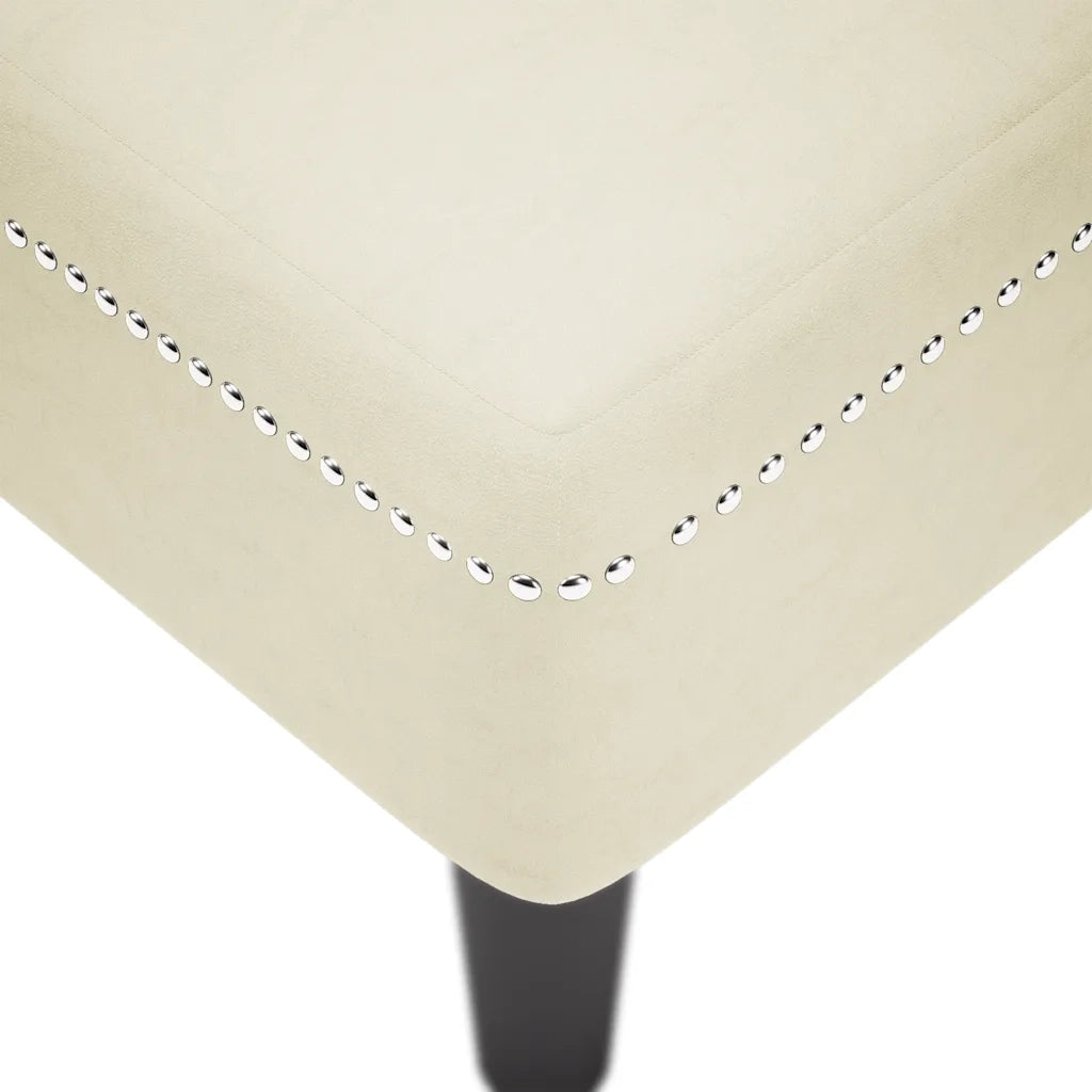 Sdraio con Cuscino e Bracciolo Destro in Velluto Crema CFW5847651