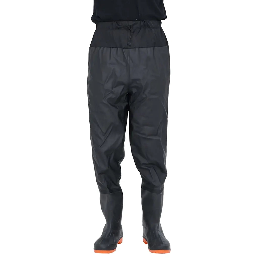 Wader da Pesca alla Vita con Stivali Nero Taglia 43 4017022