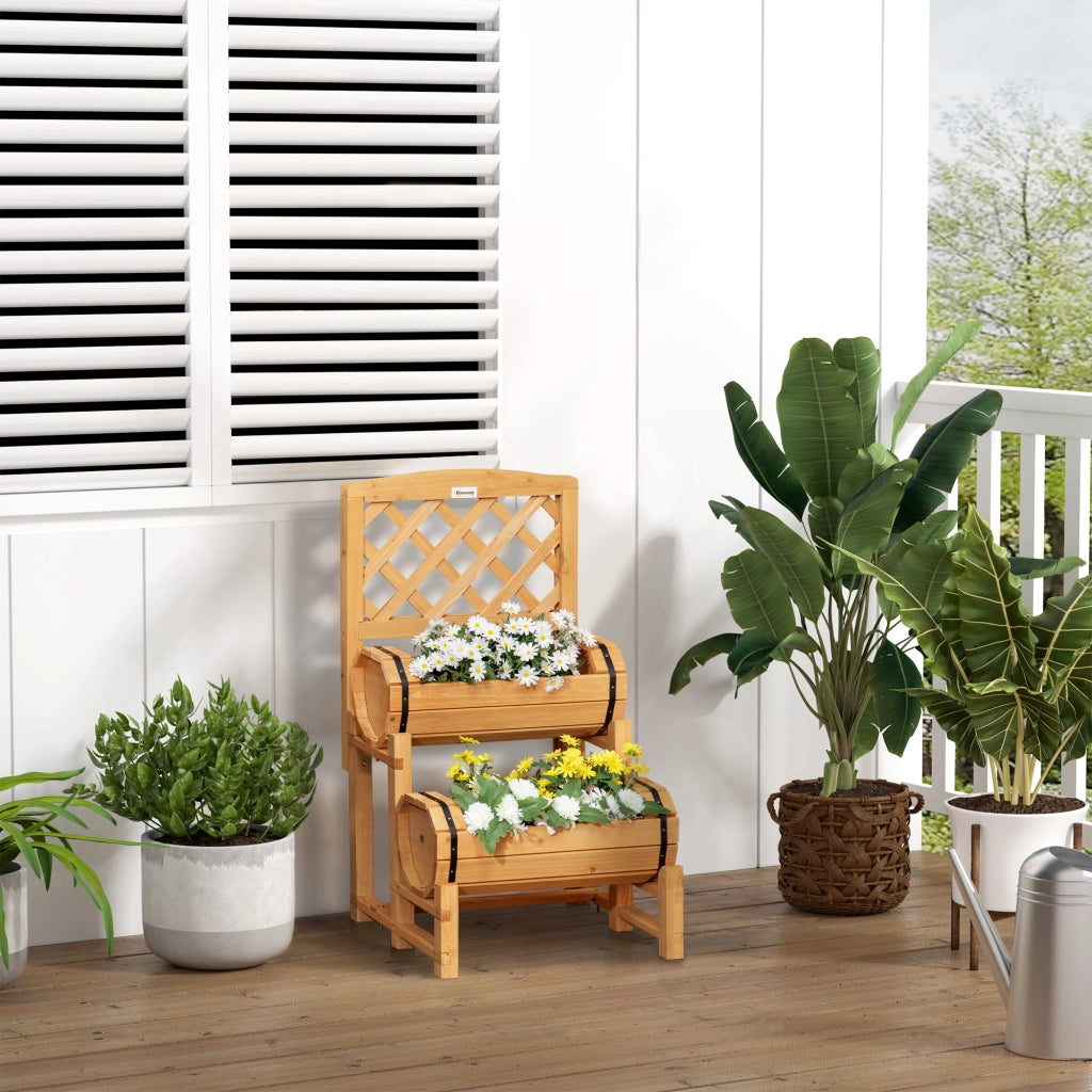 Fioriera Verticale da Giardino ¨C Xylo ¨C Legno Abete 45x45x180cm