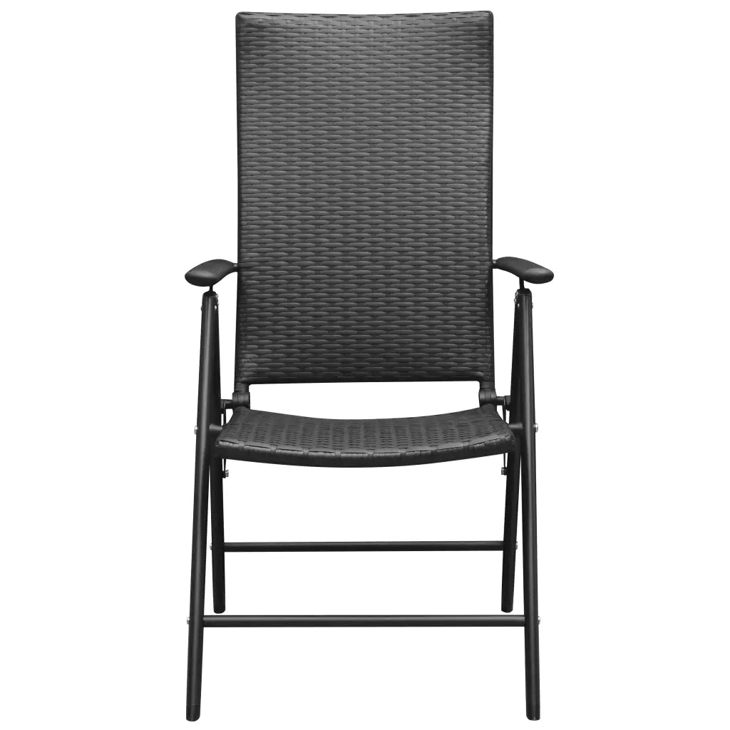 Set da Pranzo da Giardino 3 pz Nero