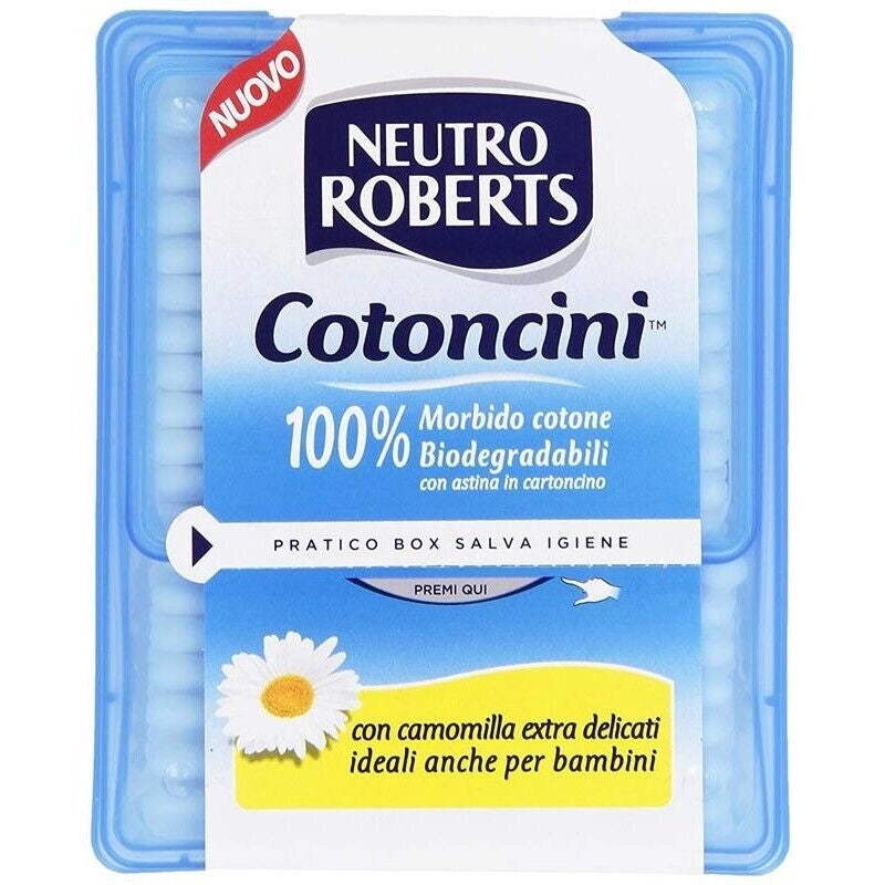 NEUTRO ROBERTS COTONCINI ORECCHIE BIO 260 PZ