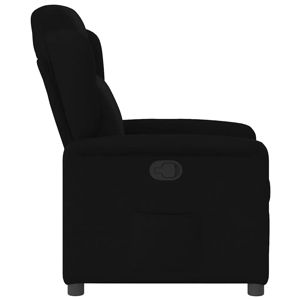 Poltrona Reclinabile in Tessuto Nero 4015578