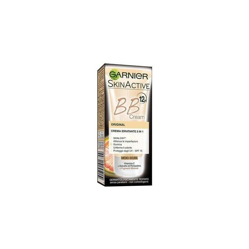 GARNIER SKIN ACTIVE BB CREAM PERFEZIONATRICE TUTTO IN 1 CON ACIDO IALURONICO E ALOE - COLORAZIONE MEDIO SCURA