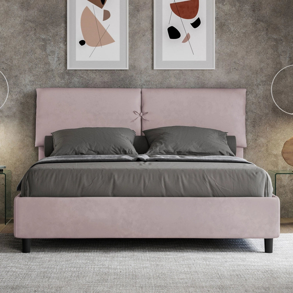 Letto Matrimoniale 160x190 cm con Rete Mados Glicine