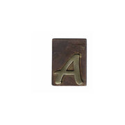 Lettera Civica Ottone Bronzato A 60X80