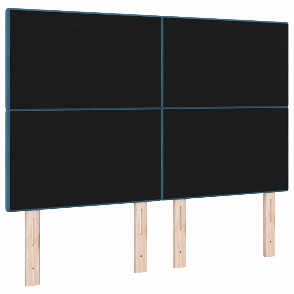 Testiera | Testata LED con strisce LED Blu 144 cm Velluto