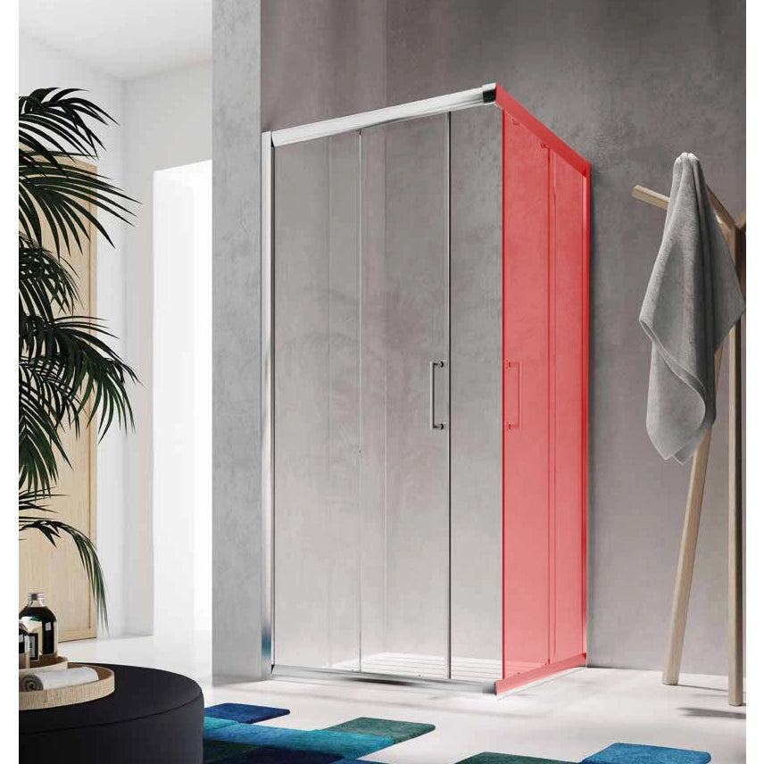 LATO BOX DOCCIA EASY 86,5/89XH195CM 6MM TRASPARENT