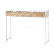Consolle con 2 Cassetti ¨C Minimal ¨C Bianco Metallo 100x30x75cm