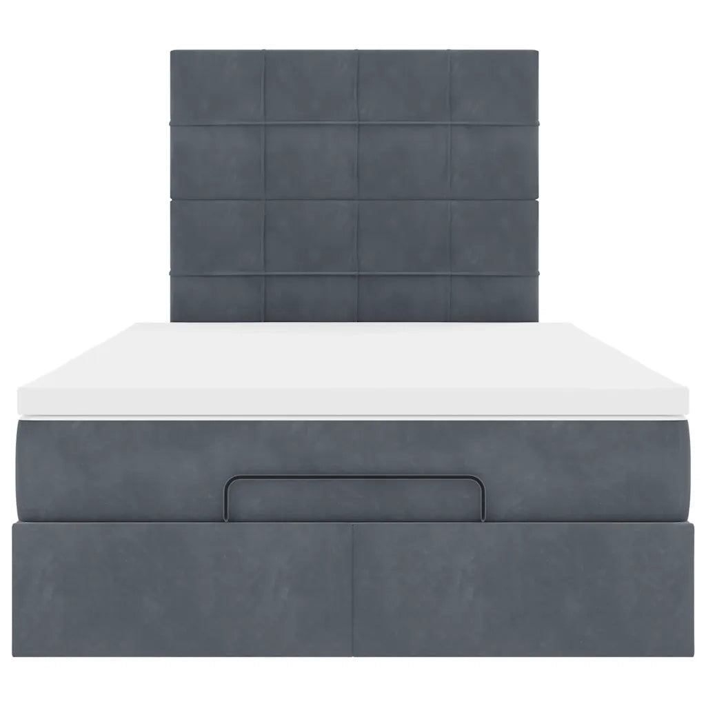 Struttura Letto Pouf con Materassi 120x200 cm Velluto 3313464