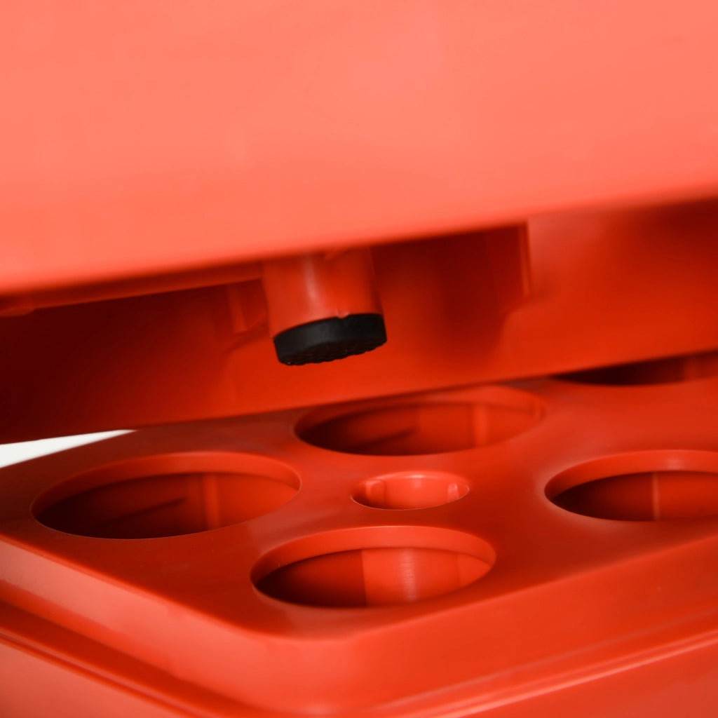 Scalino per Aerobica ¨C Minimal ¨C Regolabile in Altezza, Rosso e Nero