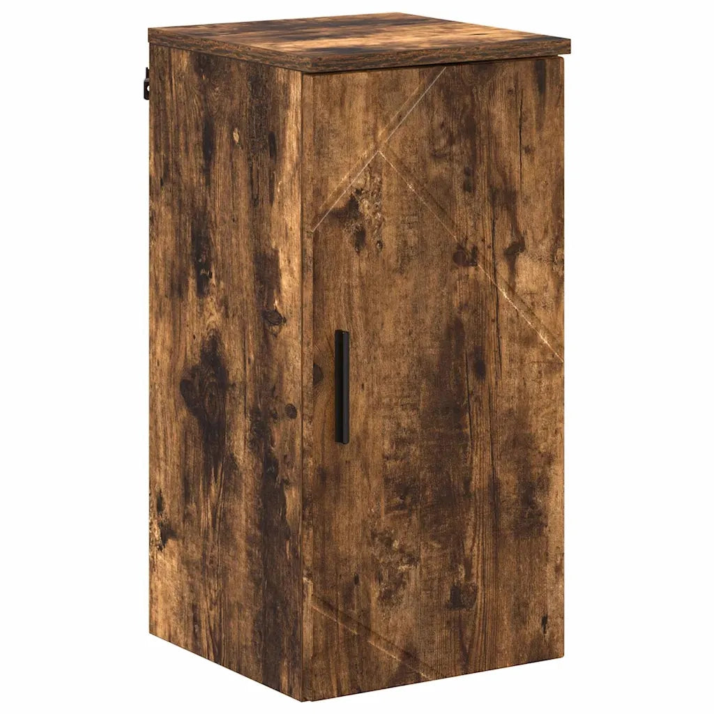 Set di mobili per il bagno con cassetto 5 pcs Rovere fumé 3393078