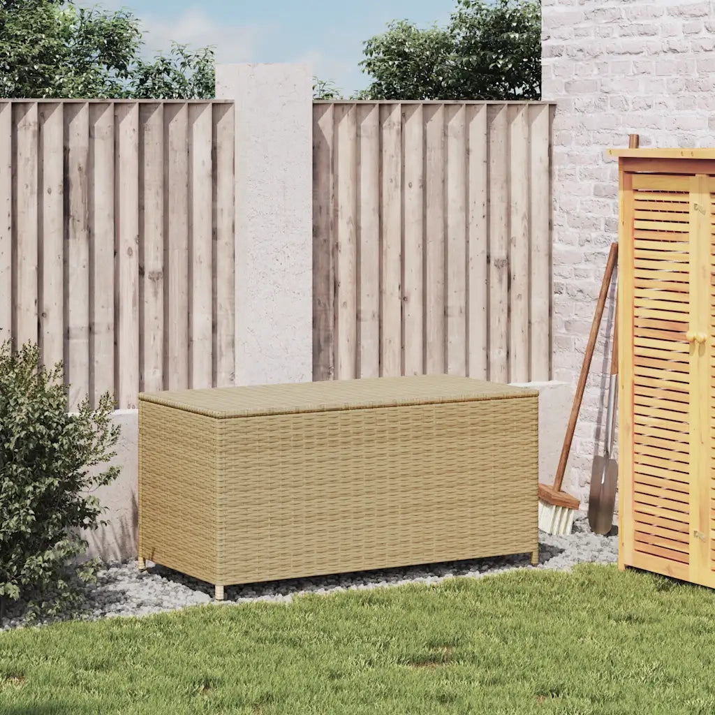 Contenitore da Giardino Beige Misto 190L in Polyrattan CFW7141299