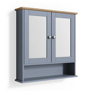 Vicco Specchio contenitore bagno Grigio 56 x 58 cm