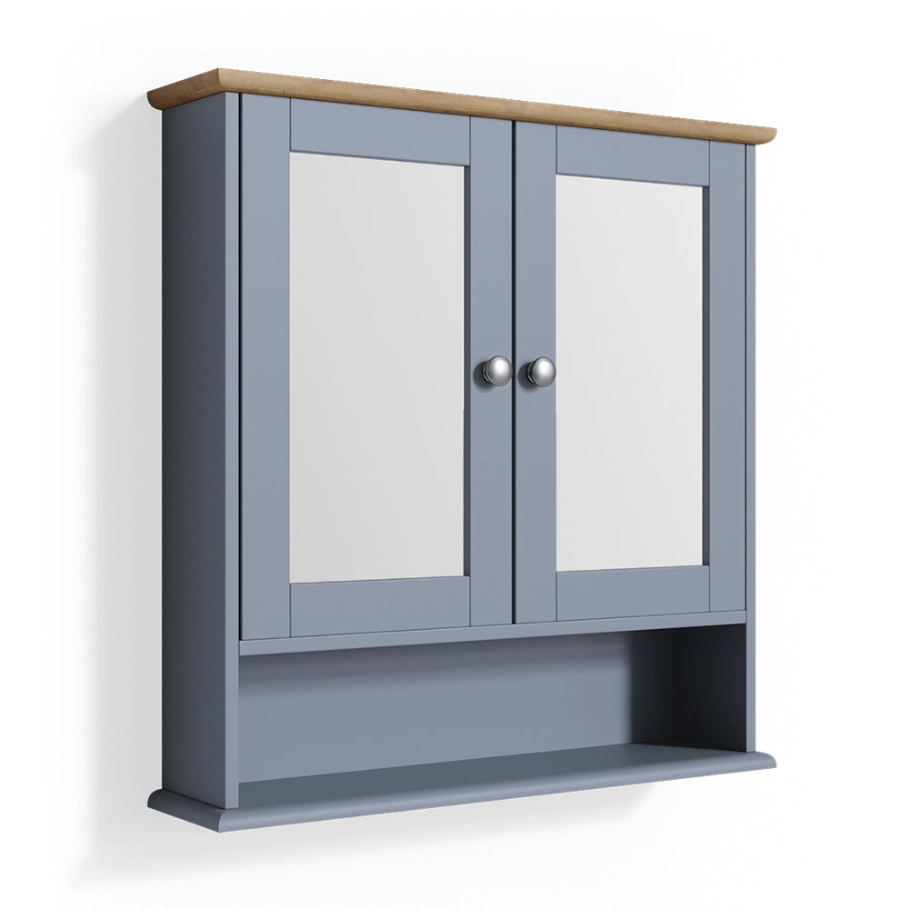 Vicco Specchio contenitore bagno Grigio 56 x 58 cm
