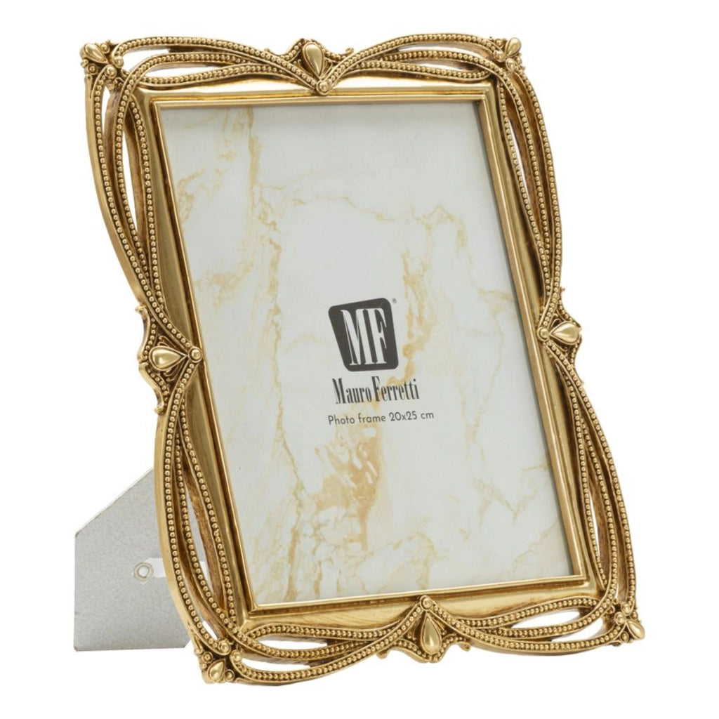 Cornice portafoto Line oro dal profilo lineare 20x25 cm