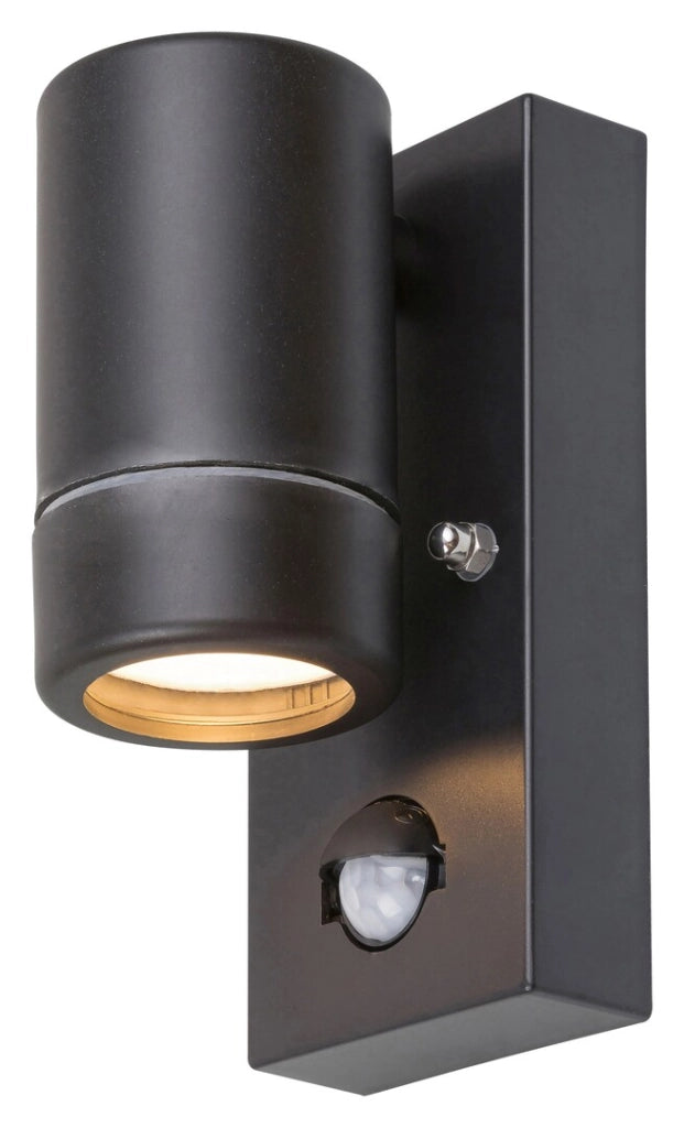 Applique esterna Medina sensore GU10 nero opaco Rabalux