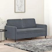 Divano a 2 Posti-Sofa 2 Posti grigio scuro140 cm in Velluto 435376