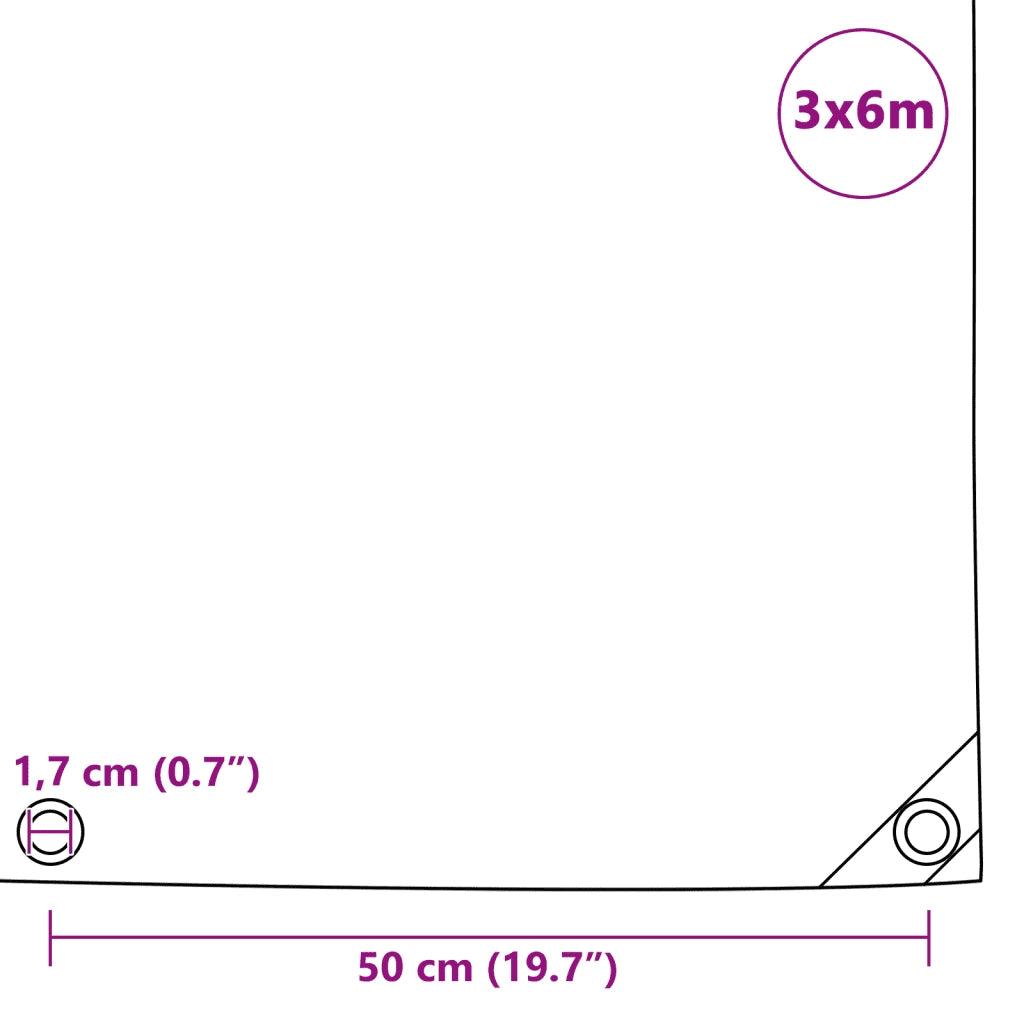 Telone 650 g/m² 3x6 m Blu 43832