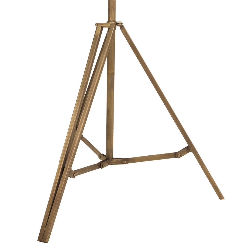 Lampada da terra in metallo color bronzo 60x20x176h