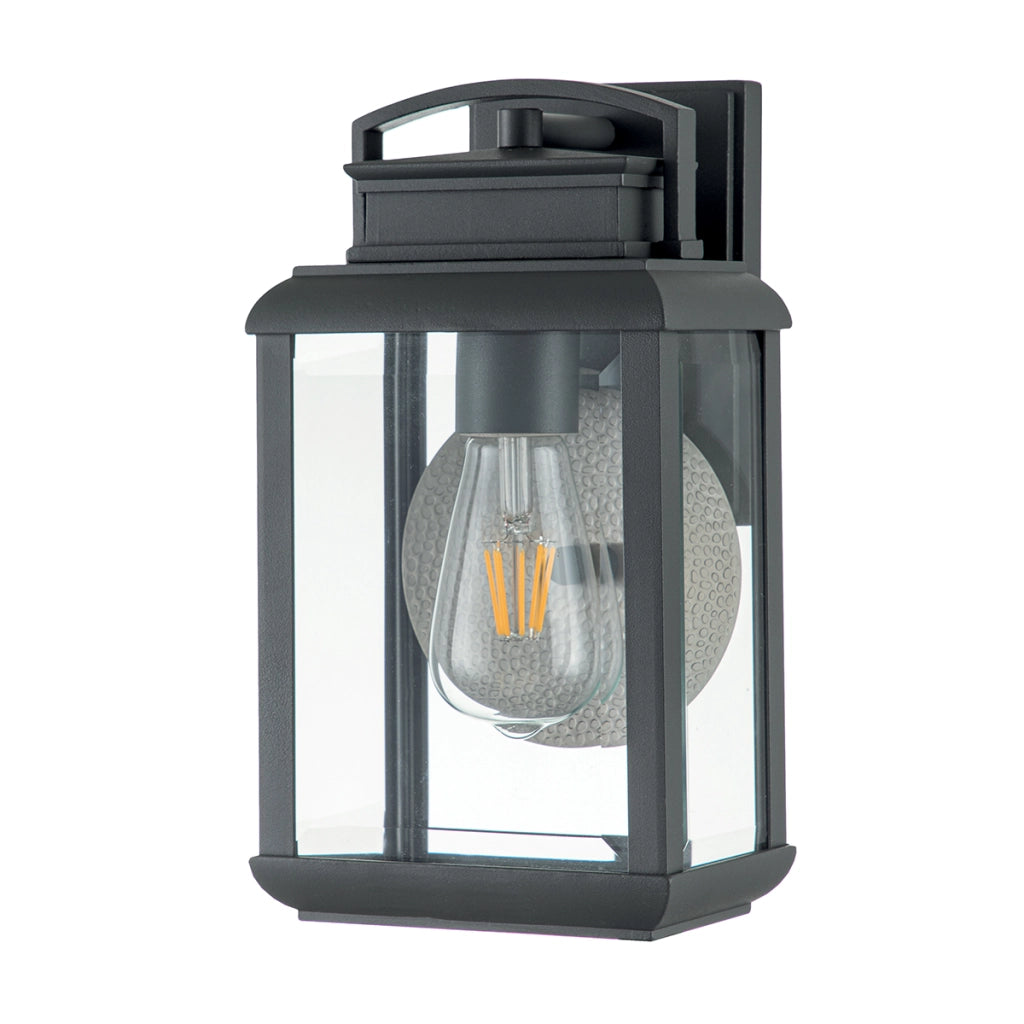 Applique da parete esterno Quoizel Byron grafite E27 60W