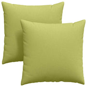 Cuscini da Divano 2 pz | Cuscini per sedie Verde chiaro 60 x 60 cm Tessuto