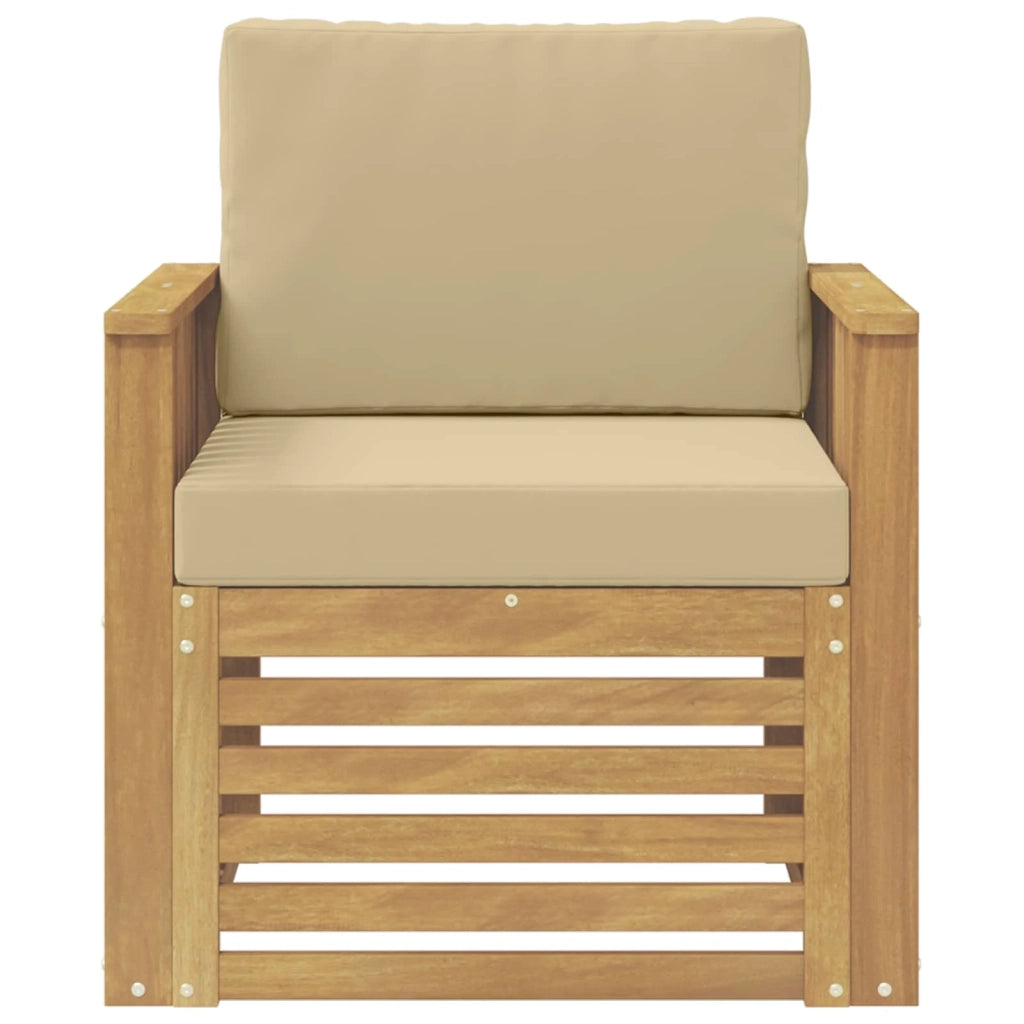 Set di divani da esterno Poliestere Bianco 3439095