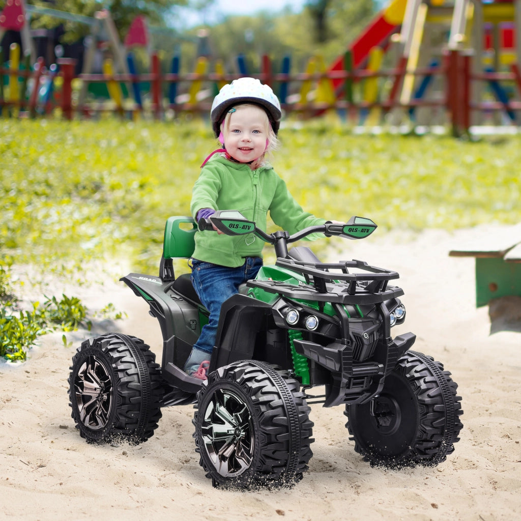 Auto Bambini Elettrica 12V con Fari e Batteria ¨C zephmum ¨C Verde 100x65x73