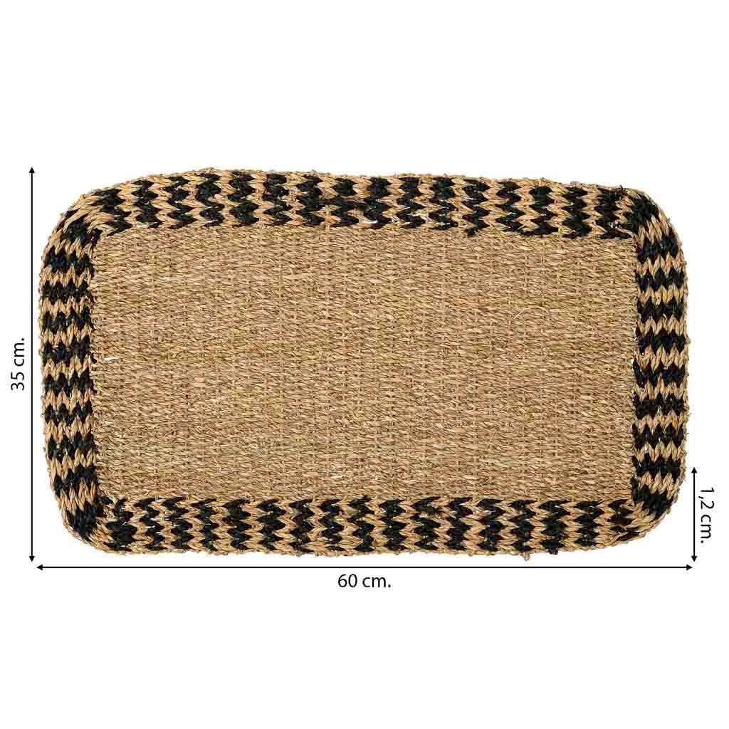 Feltro in fibra marrone 60x35x1,2h cm