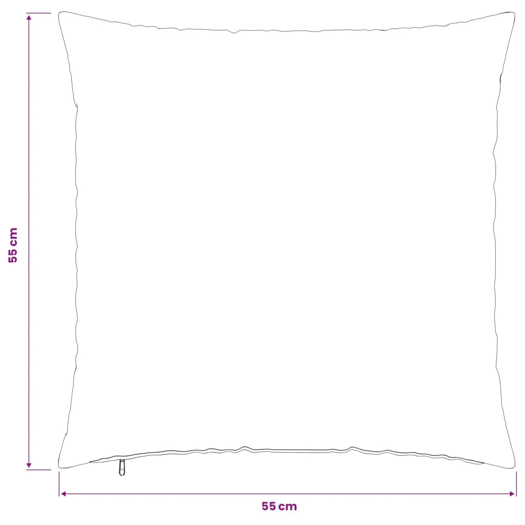 Federa 6 pcs HEERLEN Rosa 55 x 55 cm Bouclé 912314