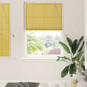 Tenda a rullo con tende-Tenda avvolgibile Giallo 100 x 160 cm Bamb¨´