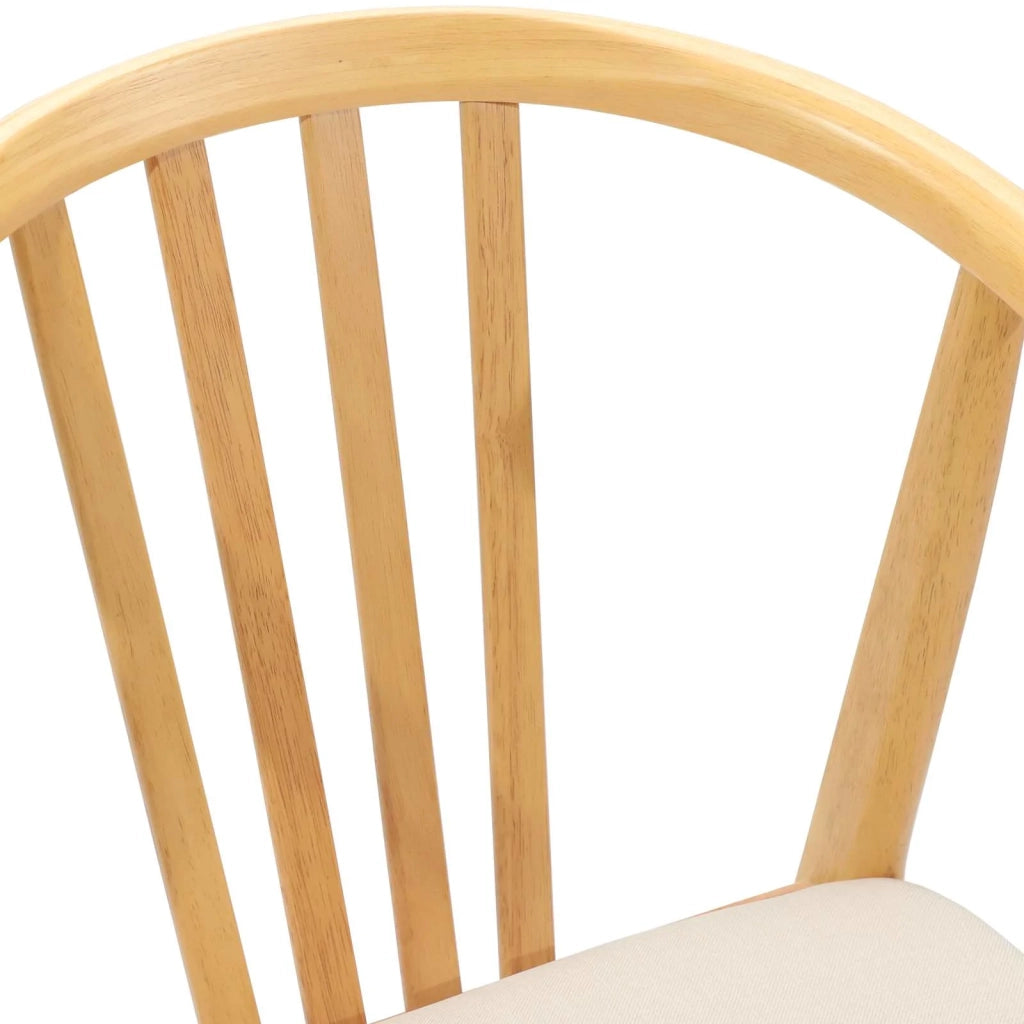 Sedia da pranzo 2 pcs Naturale e chiaro 42020395