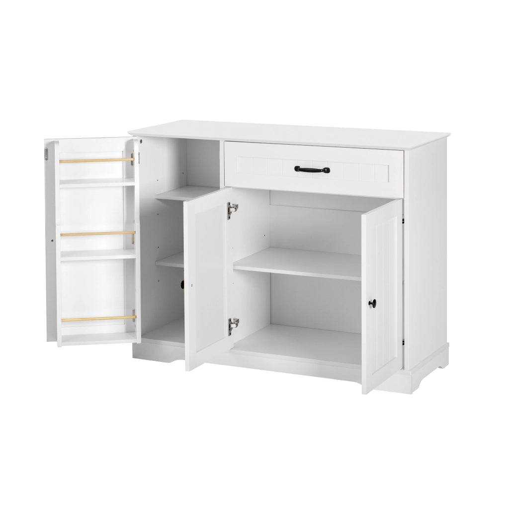 Credenza con 3 Ante e Cassetto ¨C MINIMAL ¨C Bianco