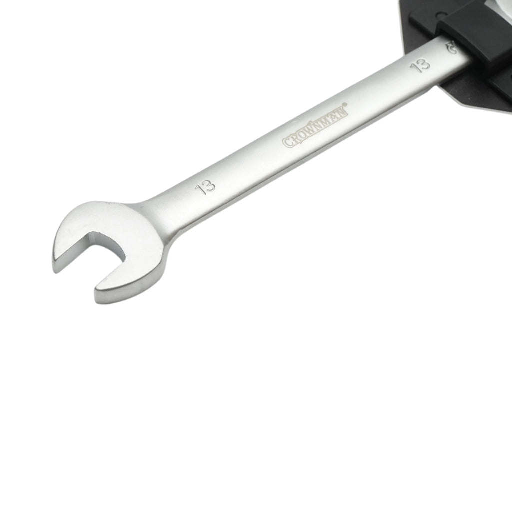 Chiave combinata Crownman da 13 mm in acciaio Cr-V con cricchetto