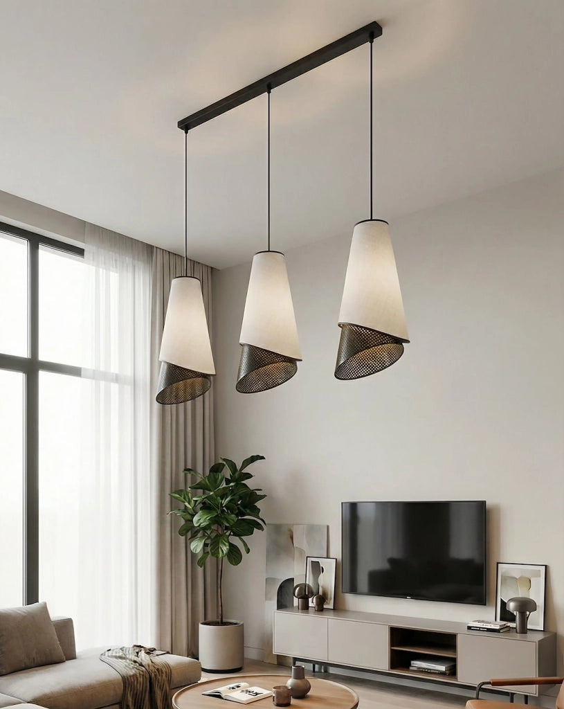 Lampada a sospensione MODA 3xE27 nera Emibig